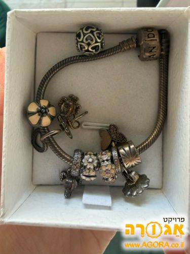 צמיד פנדורה + 2 זוגות עגילי פנדורה