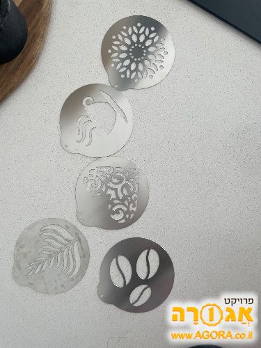 שבלונות לציור בקקאו בקפה