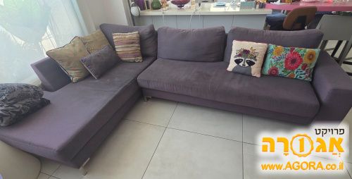 ספה אפורה נוחה (2מ * 0.90)