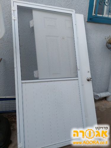דלת כניסה ממתכת + דלת רשת