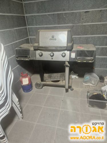 מנגל גז לגינה או למרפסת עם מיכל גז