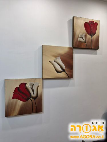 3 ציורים על קנבס