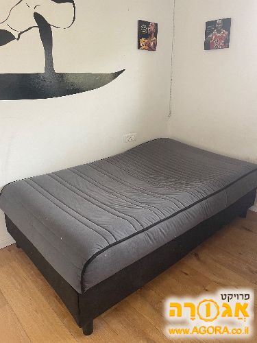 מיטת נוער 1.20 מתכווננת עם ארגז
