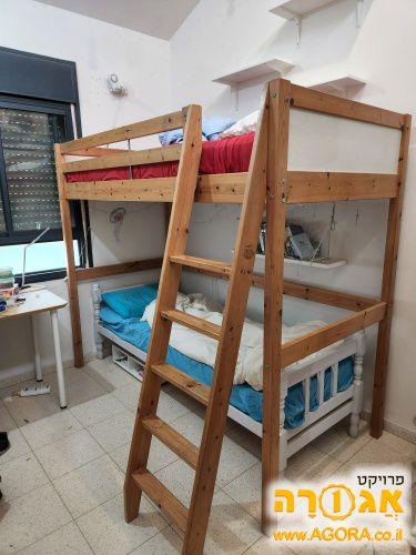מיטת גלרייה עץ מלא
