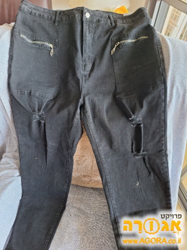 גינס שחור לנשים 4xl