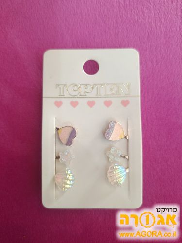 עגילי קליפס לילדים