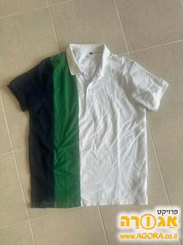 חולצת פולו לגבר ZIP מידה M - חדשה