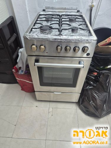 תנור משולב כיריים 50 ס"מ