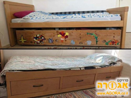 מיטת יחיד+מיטת חבר