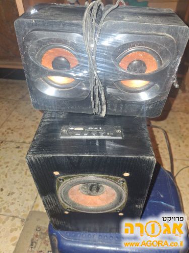 רמקולים למחשב+ יציאת כ.ז וusb
