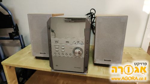 מערכת סטריאו פנסוניק עם טייפ ומחליף 5 cd