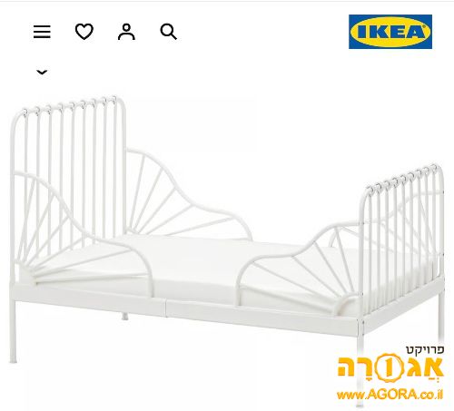 מיטת ילדים מאיקאה ומזרון חדש לגמרי