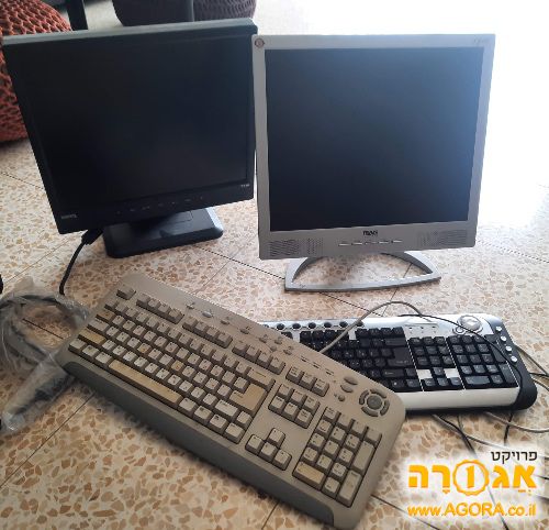 מסכי מחשב+ מקלדות