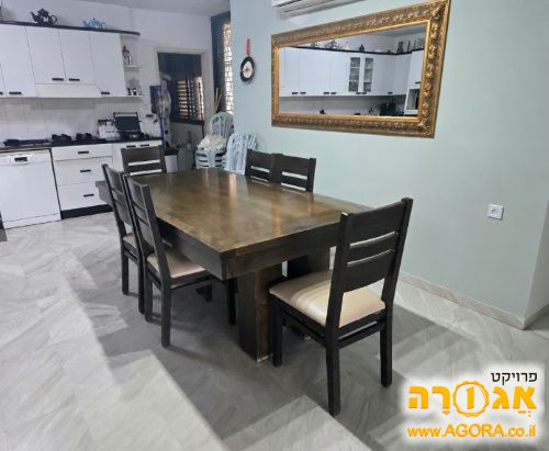 שולחן פינת אוכל+ 6 כיסאות