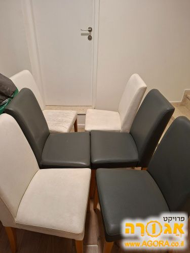 6 כסאות פינת אוכל