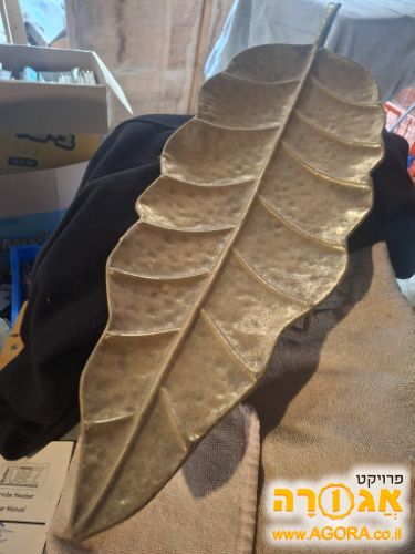מגש פירות דקורטיבי בצורת עלה