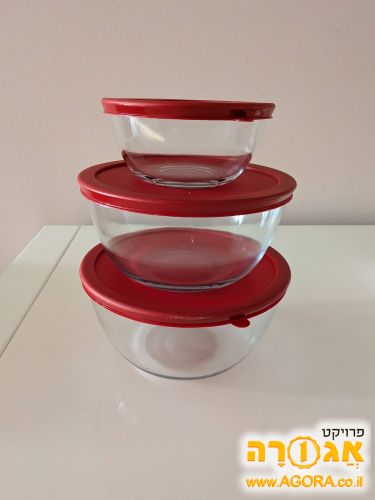 סט קערות ומכסים
