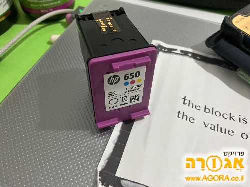 ראש דיו צבעוני למדפסת hp, מודל 650