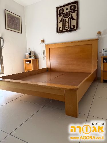 בסיס מיטה מיטה זוגית עץ מלא