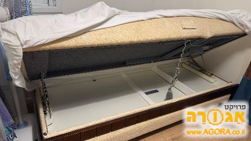 מיטת יחיד חשמלית עם ארגז מצעים