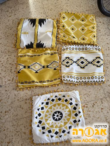 5 כיסויים לכריות נוי 40*40 סמ